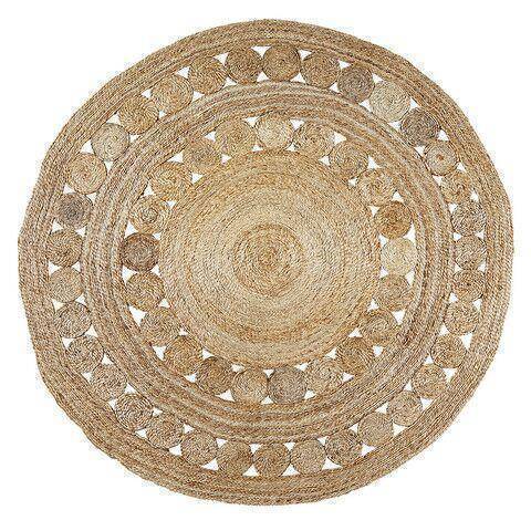 Image of Excel Handmade Round Jute Rug , Natural cvsonia 