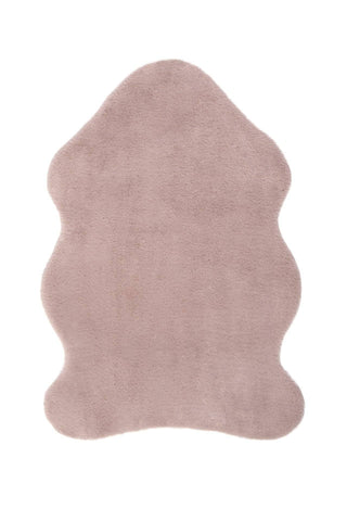 Image of Pink Faux Fur Sheep Skin RUGSANDROOMS 