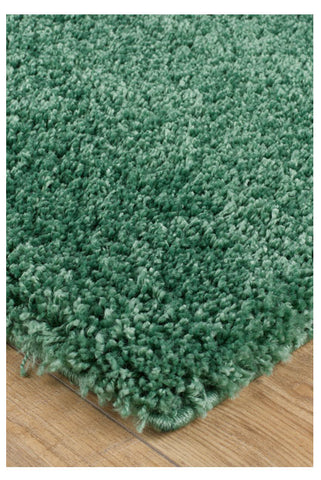 Image of Thick Shaggy Green Area Rug
