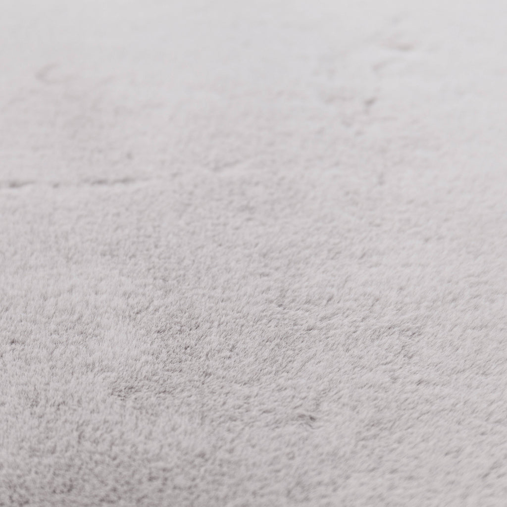 Grey Faux Fur Sheep Skin RUGSANDROOMS 