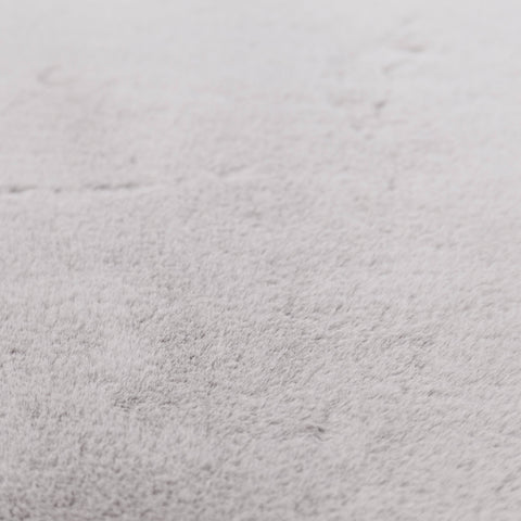 Image of Grey Faux Fur Sheep Skin RUGSANDROOMS 