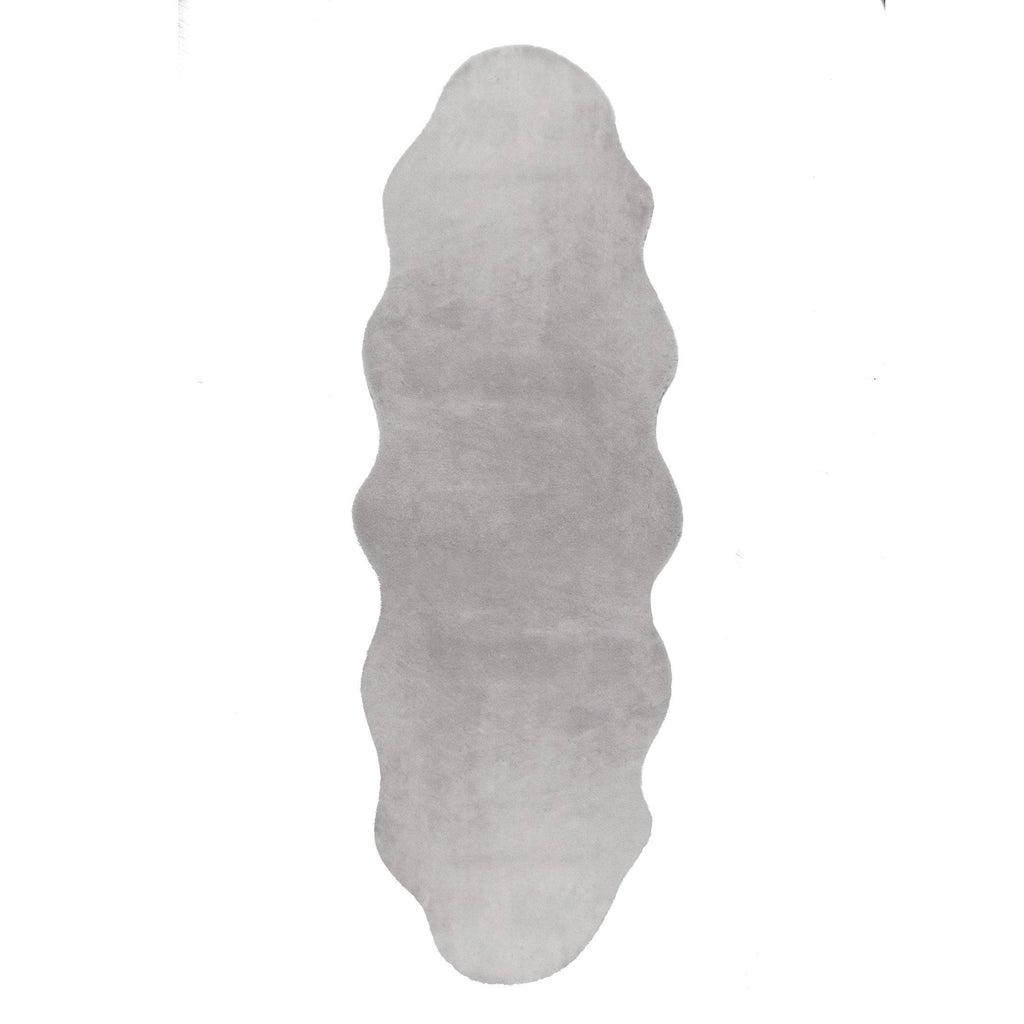 Grey Faux Fur Sheep Skin RUGSANDROOMS 