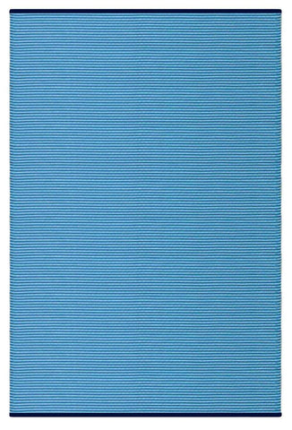 Multi Blue Stripes Indoor-Outdoor Reversible Rug cvsonia 