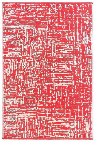 Cosmopolitan Red & White Indoor-Outdoor Reversible Rug cvsonia 