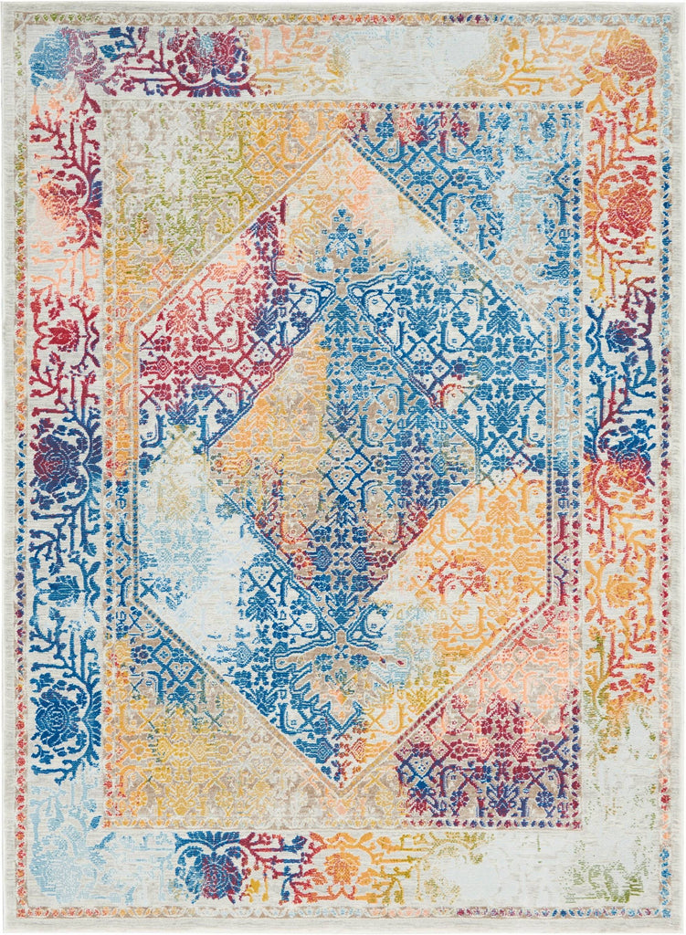 Ankara Ivory/Multi 04 Area Rug RUGSANDROOMS 