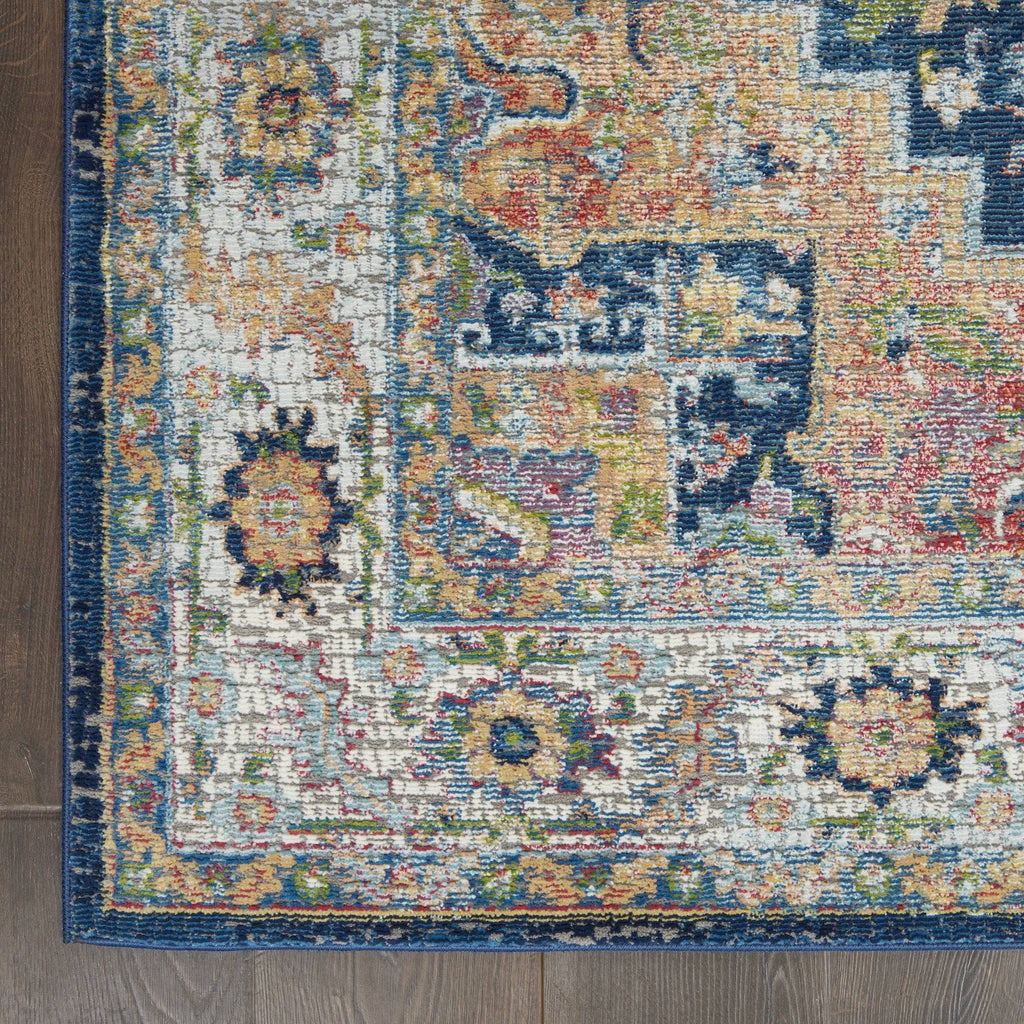 Pia Blue/Multi Area Rug RUGSANDROOMS 