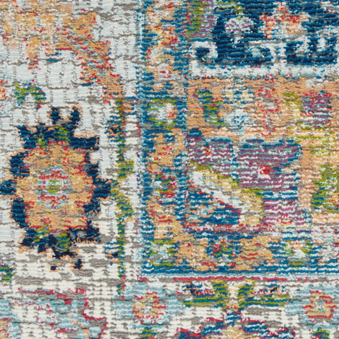 Image of Pia Blue/Multi Area Rug RUGSANDROOMS 