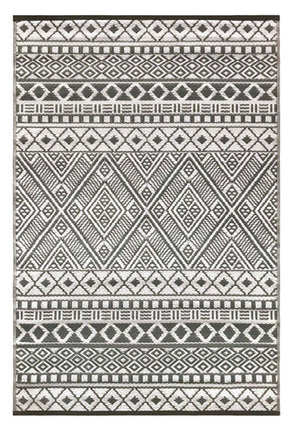 Image of Relic Grey & White Indoor-Outdoor Reversible Rug cvsonia 