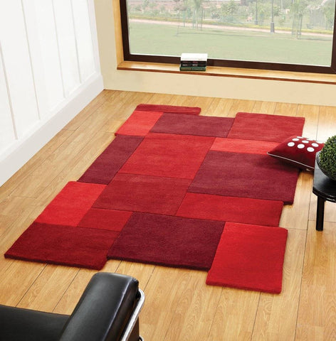 Image of Gabriela Red Area Rug RUGSANDROOMS 