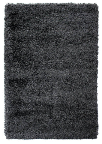 Bianca Charcoal Grey Shaggy Area Rug RUGSANDROOMS 