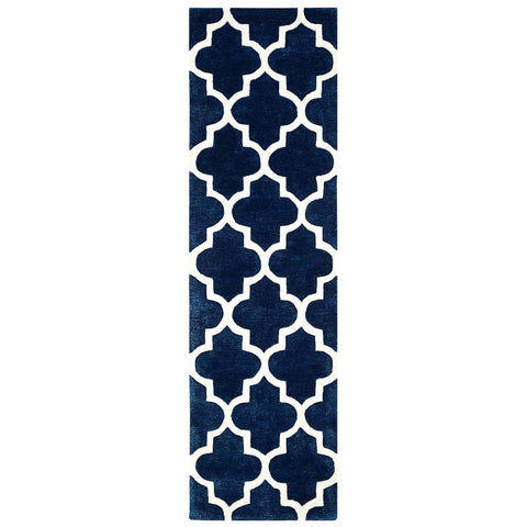 Image of Moroccan Blue Area Rug Rugs & Rooms 