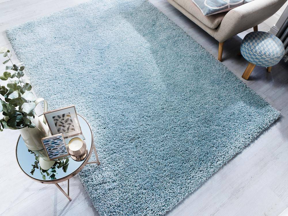 Axel Duck Egg Shaggy Rug RUGSANDROOMS 