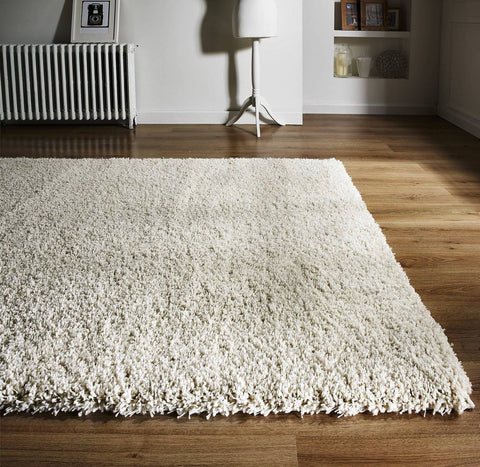Image of Axel Ivory Shaggy Rug RUGSANDROOMS 