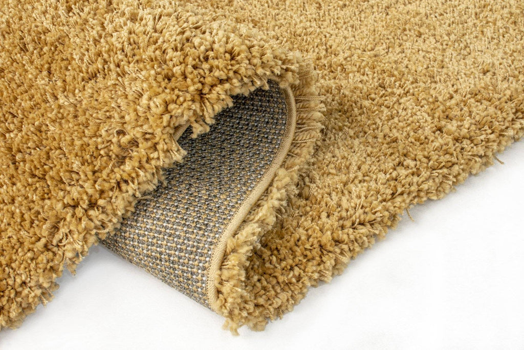 Axel Ochre Shaggy Rug RUGSANDROOMS 
