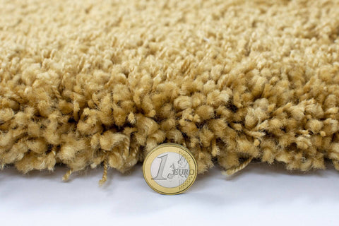 Image of Axel Ochre Shaggy Rug RUGSANDROOMS 