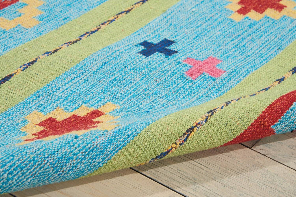 Baja Blue/Green Area Rug RUGSANDROOMS 