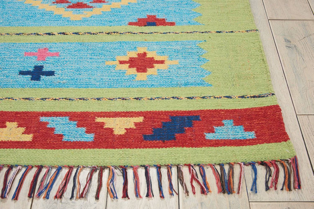 Baja Blue/Green Area Rug RUGSANDROOMS 