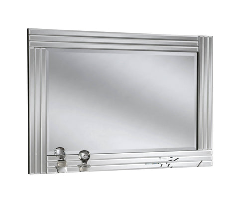 Image of Vanity Silver Accent Wall Mirror RUGSANDROOMS 