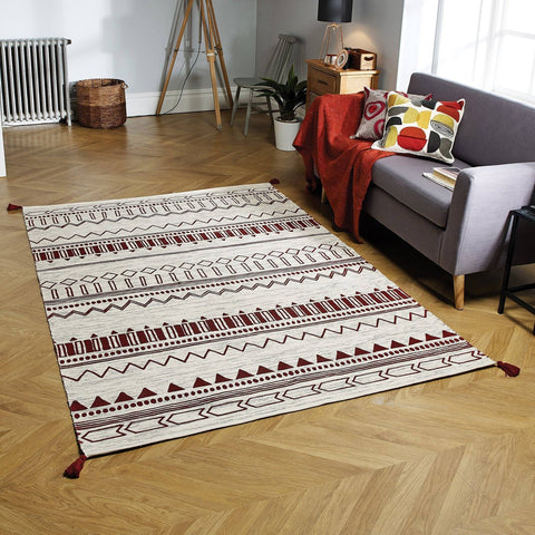 Image of Beni Red Area Rug RUGSANDROOMS 