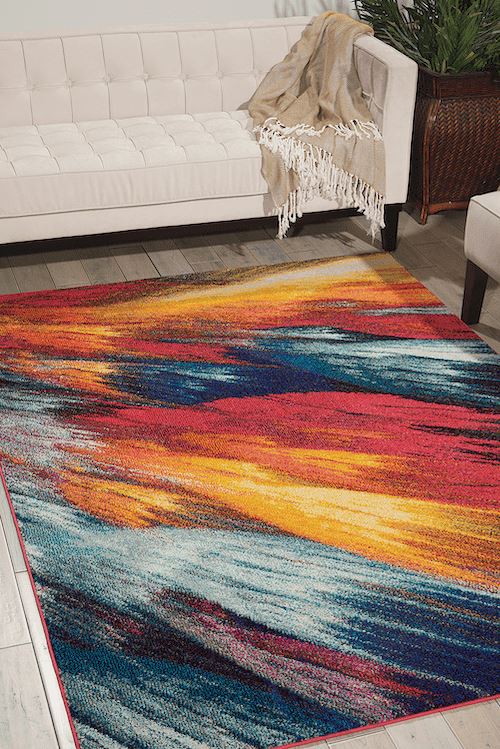 Nourison Burst Area Rug RUGSANDROOMS 