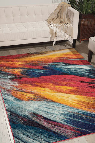 Nourison Burst Area Rug RUGSANDROOMS 