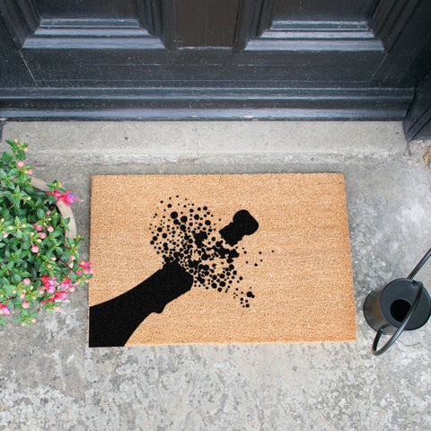 Champagne Pop Doormat RUGSANDROOMS 