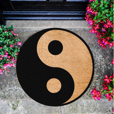 Yin Yang Circle Doormat