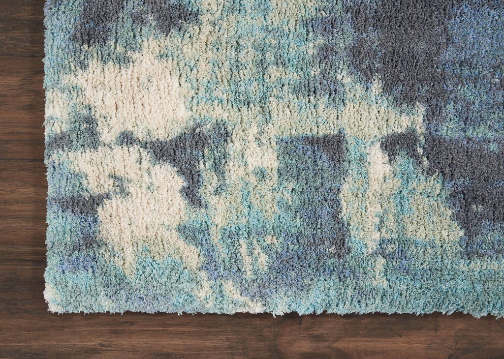 Corsica Shag Blue Area Rug RUGSANDROOMS 