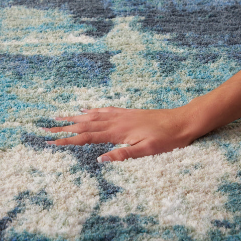 Corsica Shag Blue Area Rug RUGSANDROOMS 