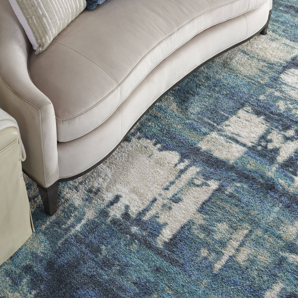 Corsica Shag Blue Area Rug RUGSANDROOMS 