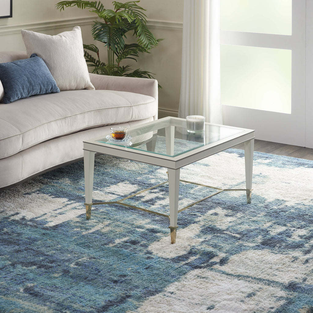 Corsica Shag Blue Area Rug RUGSANDROOMS 