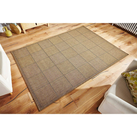Flat Weave Natural Area Rug RUGSANDROOMS 