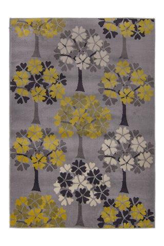 Terra Grey/Ochre Area Rug RUGSANDROOMS 