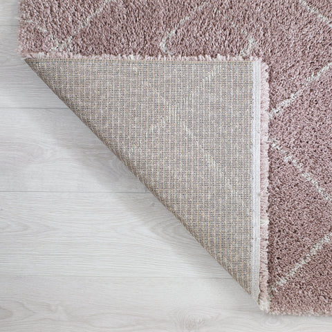 Image of Melissa Pink & Cream Area Rug RUGSANDROOMS 