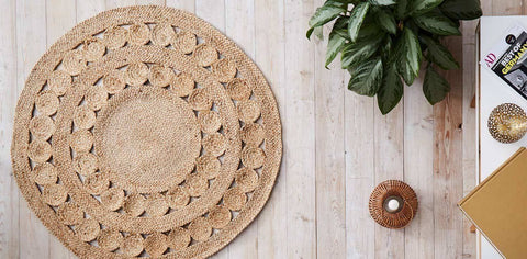 Image of Excel Handmade Round Jute Rug , Natural cvsonia 