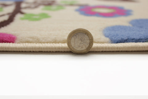 Image of Yuri Cream Area Rug RUGSANDROOMS 