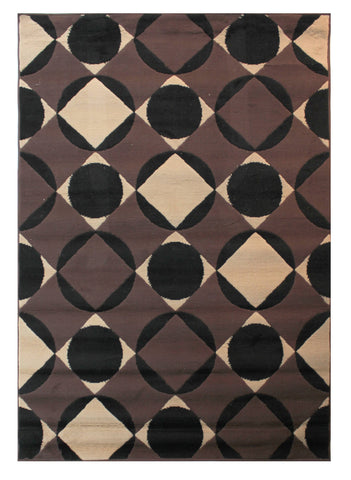 Yuri Chocolate Area Rug RUGSANDROOMS 