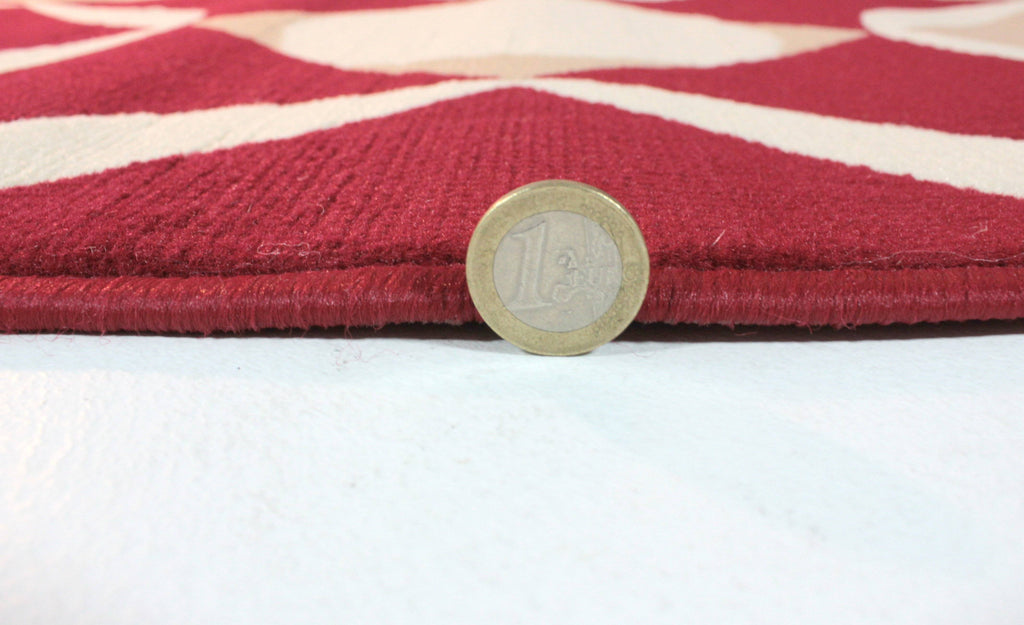 Yuri Red Area Rug RUGSANDROOMS 