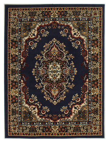 Yuri Navy Area Rug RUGSANDROOMS 