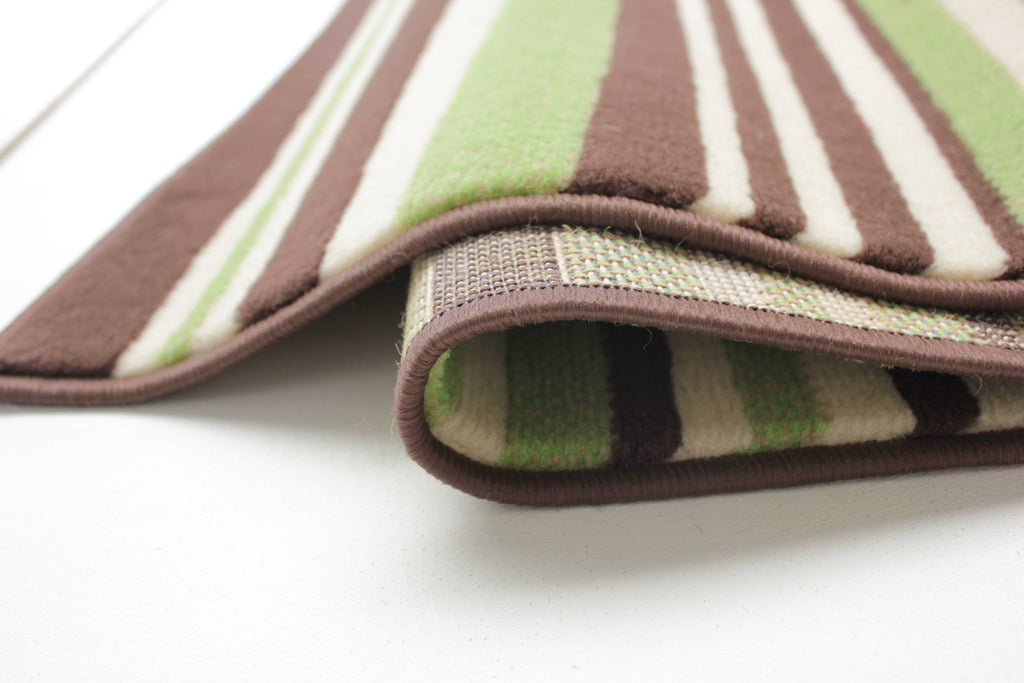 Yuri Green/Brown Area Rug RUGSANDROOMS 
