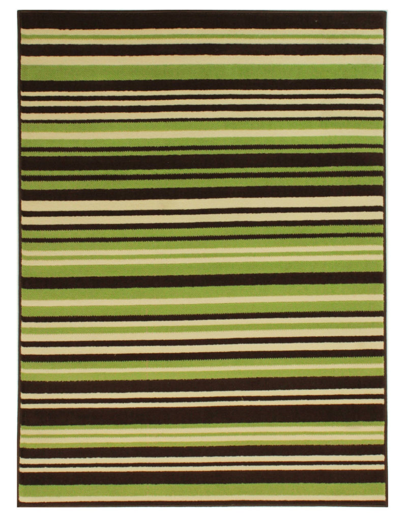 Yuri Green/Brown Area Rug RUGSANDROOMS 