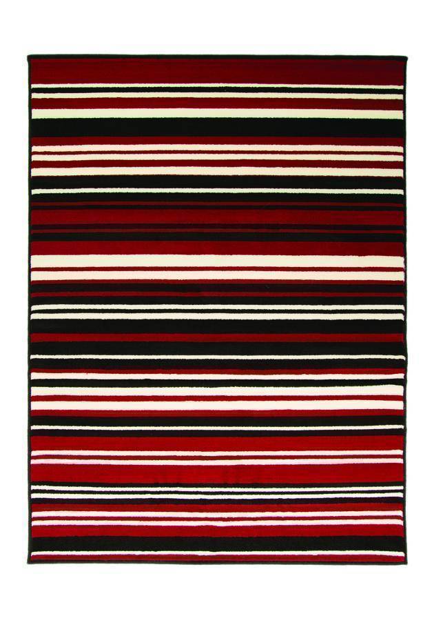 Yuri Red/Black Area Rug RUGSANDROOMS 