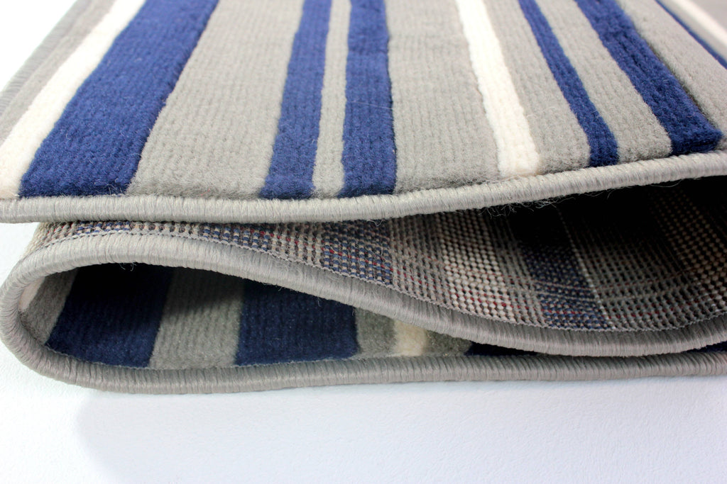 Yuri Blue/Grey Area Rug RUGSANDROOMS 