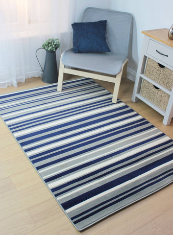 Yuri Blue/Grey Area Rug RUGSANDROOMS 