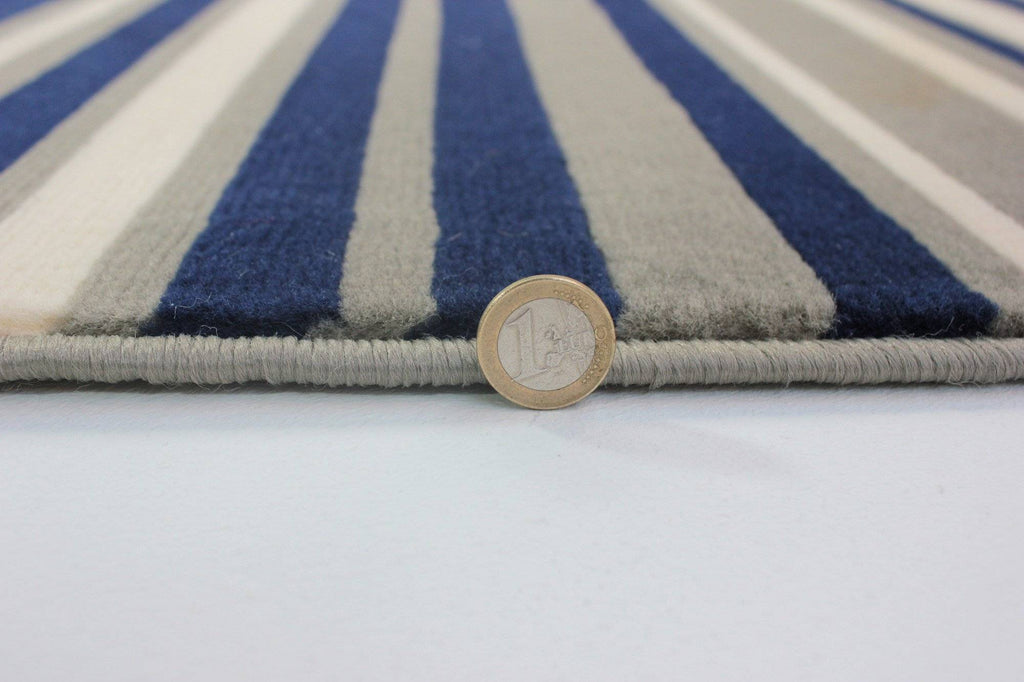 Yuri Blue/Grey Area Rug RUGSANDROOMS 