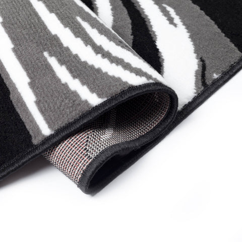 Image of Fairuza Black/Grey Area Rug RUGSANDROOMS 