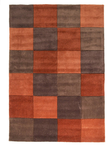 Mabel Rust/Chocolate Area Rug RUGSANDROOMS 