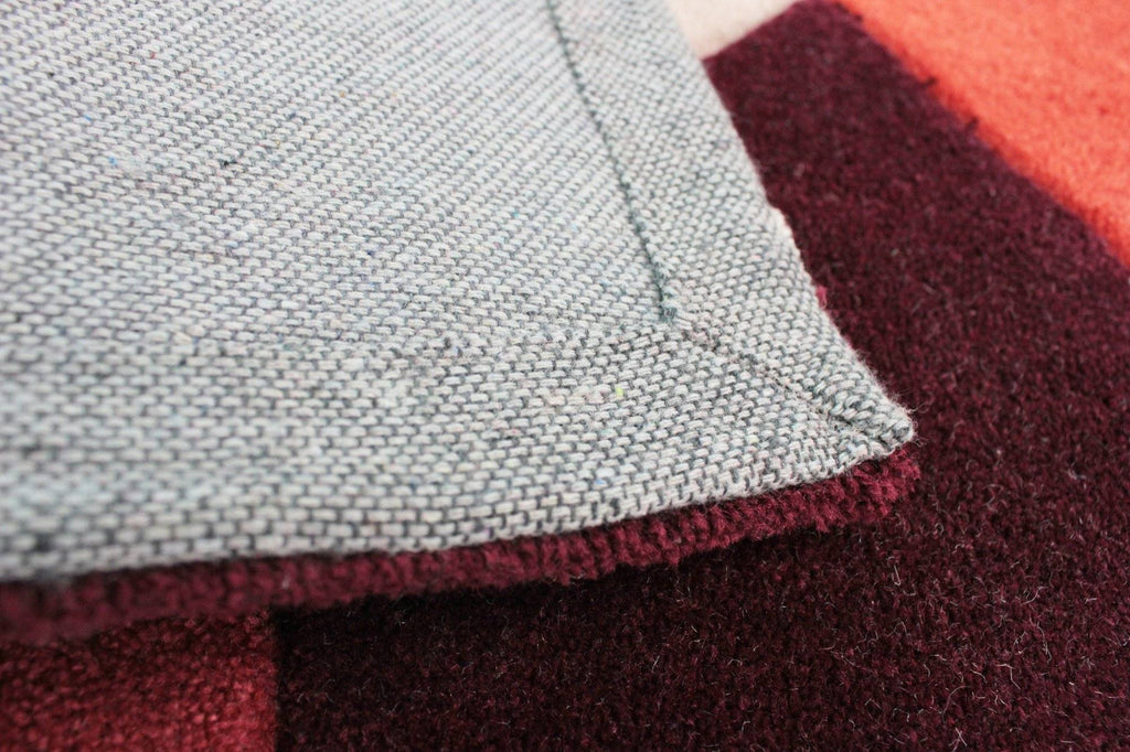 Wera Orange Area Rug RUGSANDROOMS 