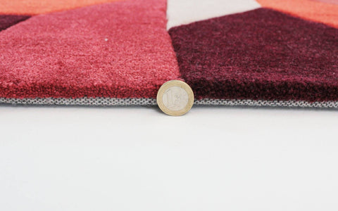 Image of Wera Orange Area Rug RUGSANDROOMS 