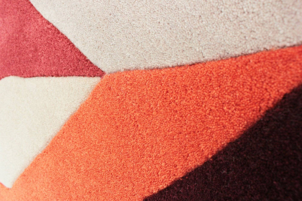 Wera Orange Area Rug RUGSANDROOMS 